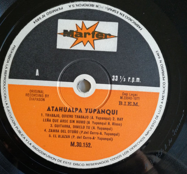 Atahualpa Yupanqui : El Canto De La Tierra (LP, Album)