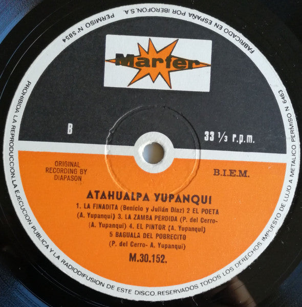 Atahualpa Yupanqui : El Canto De La Tierra (LP, Album)