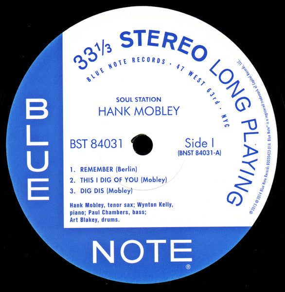 Hank Mobley : Soul Station (LP, Album, RE, 180)
