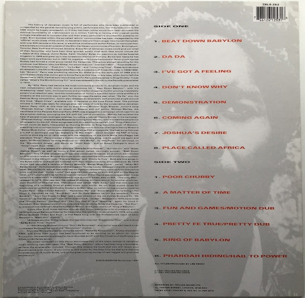 Junior Byles : Beat Down Babylon 'The Upsetter Years' (LP, Comp)