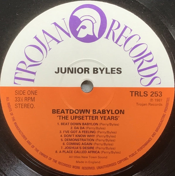 Junior Byles : Beat Down Babylon 'The Upsetter Years' (LP, Comp)