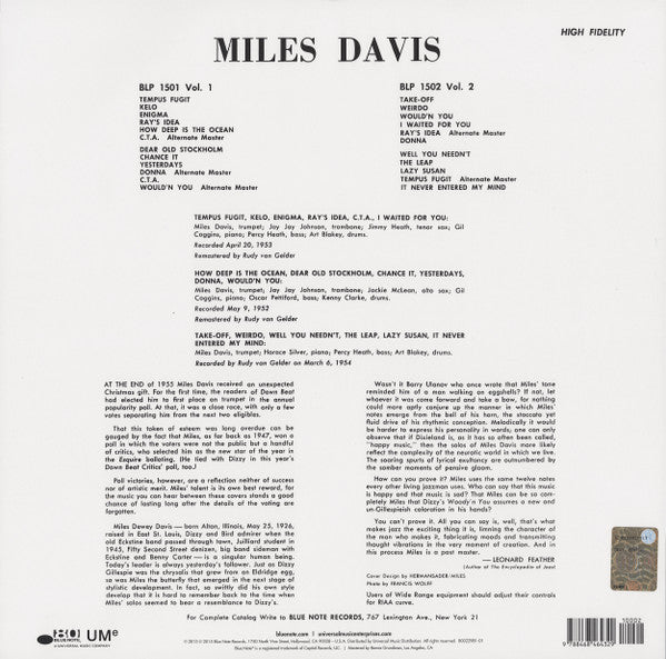 Miles Davis : Volume 1 (LP, Comp, RE, RM)
