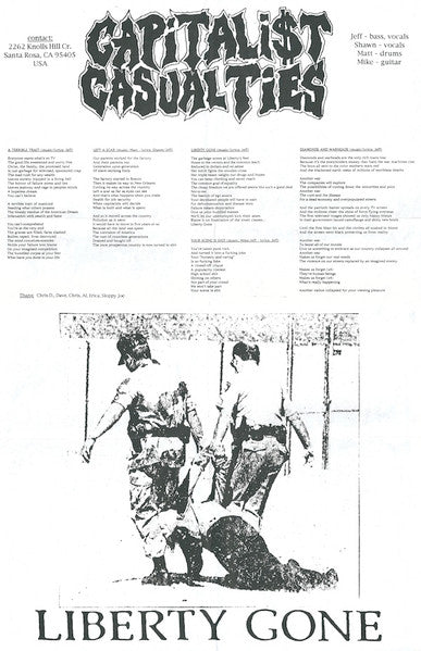 Millions Of Dead Cops* And Capitalist Casualties : Liberty Gone E.P. (7", EP)