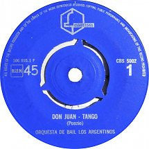 Orquesta De Bail Los Argentinos : Don Juan - Tango / Rumba-Potpourri (7", Single)