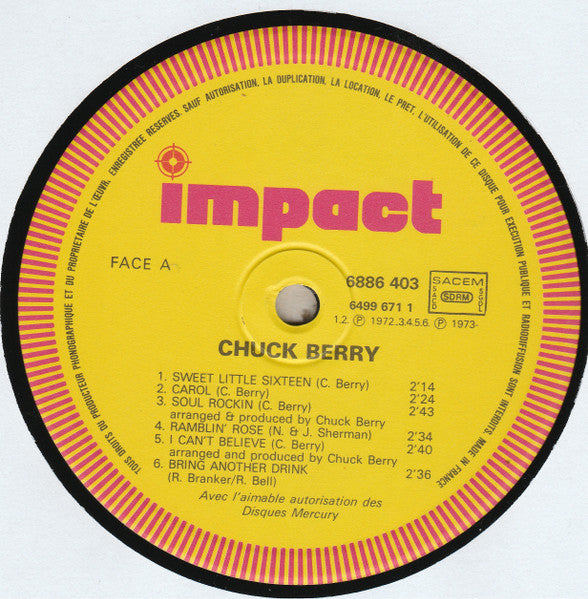 Chuck Berry : Chuck Berry (LP, Comp, RE)