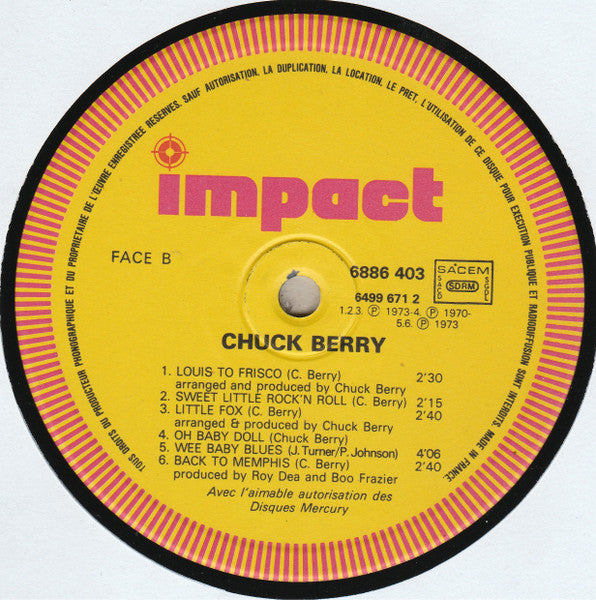 Chuck Berry : Chuck Berry (LP, Comp, RE)