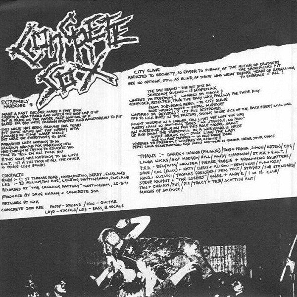 Nightmare (6) / Concrete Sox : Nightmare / Concrete Sox (7", EP)