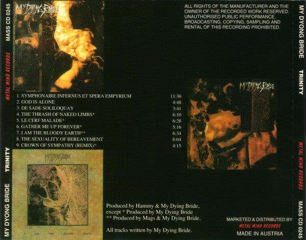 My Dying Bride : Trinity (CD, Comp)
