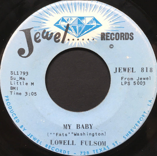 Lowell Fulson : My Baby / Bluesway (7", Single)