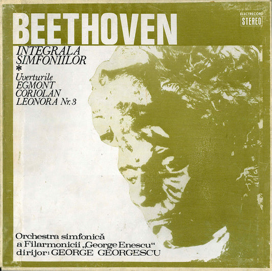Beethoven* - Orchestra simfonică a Filarmonicii "George Enescu"* / Dirijor : George Georgescu : Integrala Simfoniilor ‭✽ Uverturile Egmont, Coriolan, Leonora Nr. 3 (8xLP, RP + Box, Comp)