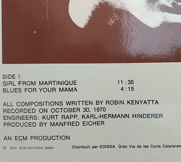 Robin Kenyatta : Girl From Martinique (LP, Album, RE)
