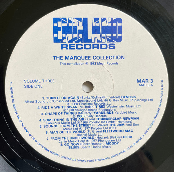 Various : The Marquee Collection 1958-1983 Volume 3 (LP, Comp, Non)