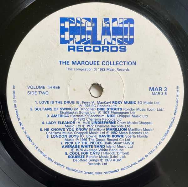 Various : The Marquee Collection 1958-1983 Volume 3 (LP, Comp, Non)