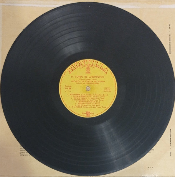 Franz Lehár, Robert Bodanzky, Leo Stein, Alfred Maria Willner : El Conde De Luxemburgo (LP, Album, Mono, Yel)