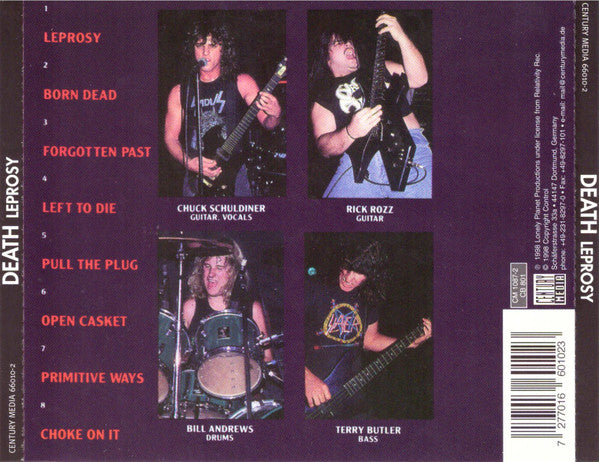 Death (2) : Leprosy (CD, Album, RE, RM, RP)