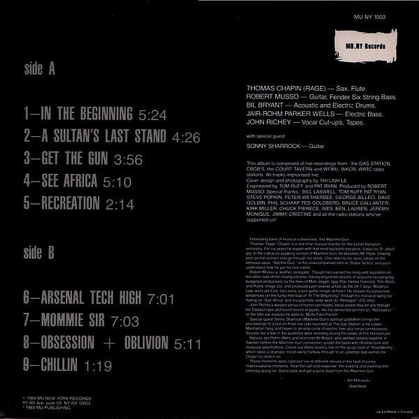 Machine Gun (3) : Open Fire (LP, Album)