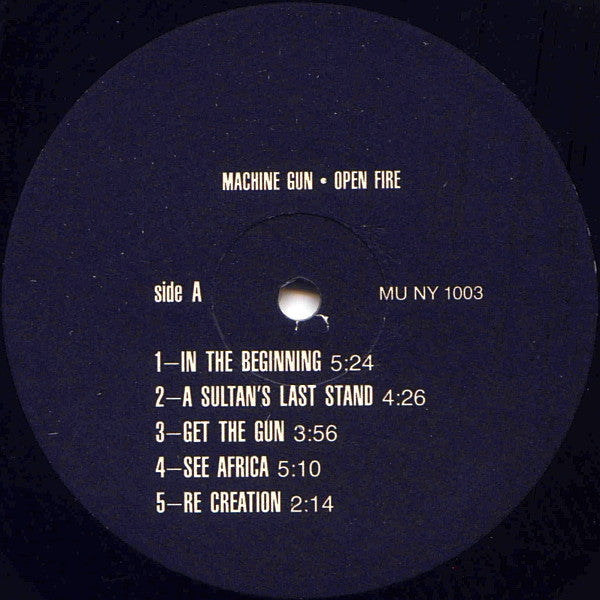 Machine Gun (3) : Open Fire (LP, Album)