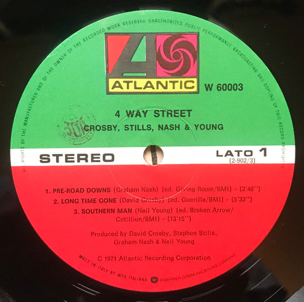Crosby, Stills, Nash & Young : 4 Way Street (2xLP, Album, RE)