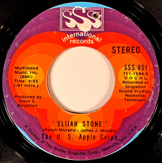 U.S. Apple Corps : Elijah Stone / Closer To The Man (7", Sty)