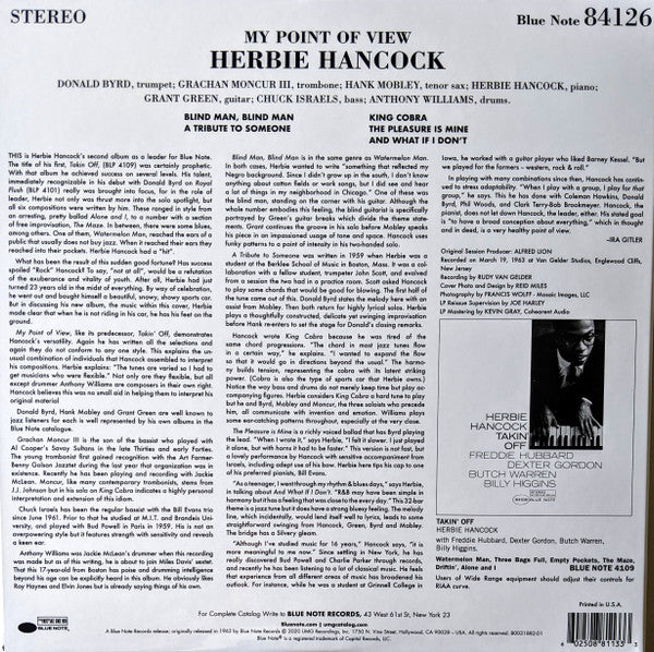 Herbie Hancock : My Point Of View (LP, Album, RE, 180)