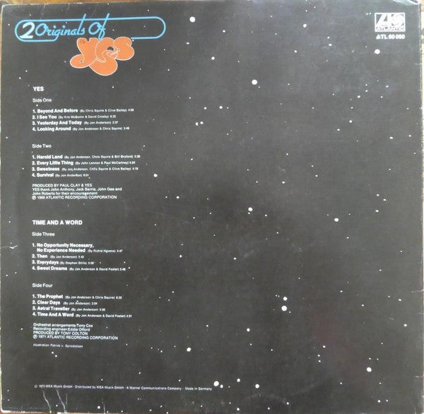 Yes : 2 Originals Of Yes (2xLP, Album, Comp, M/Print, Gat)