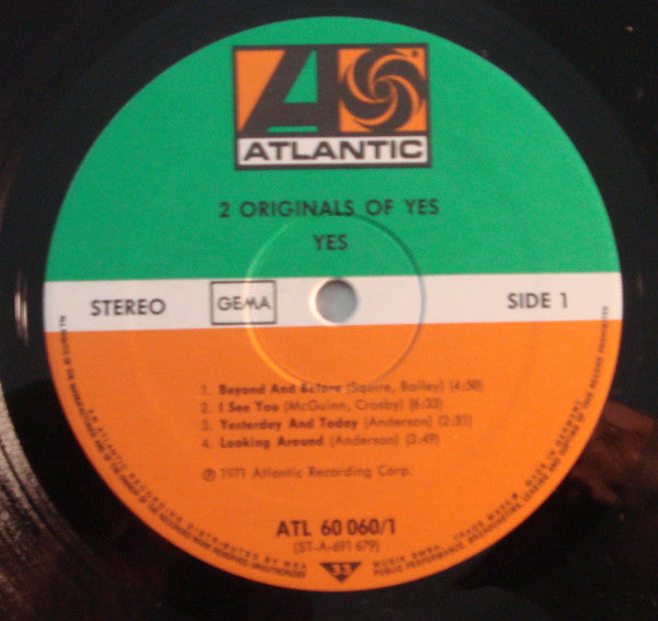 Yes : 2 Originals Of Yes (2xLP, Album, Comp, M/Print, Gat)