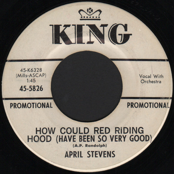 April Stevens : How Could Red Riding Hood (Have Been So Very Good) / Soft Warm Lips (7", Promo)