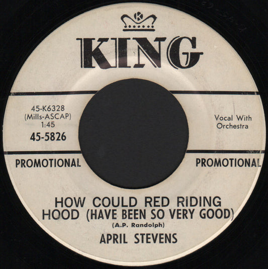 April Stevens : How Could Red Riding Hood (Have Been So Very Good) / Soft Warm Lips (7", Promo)