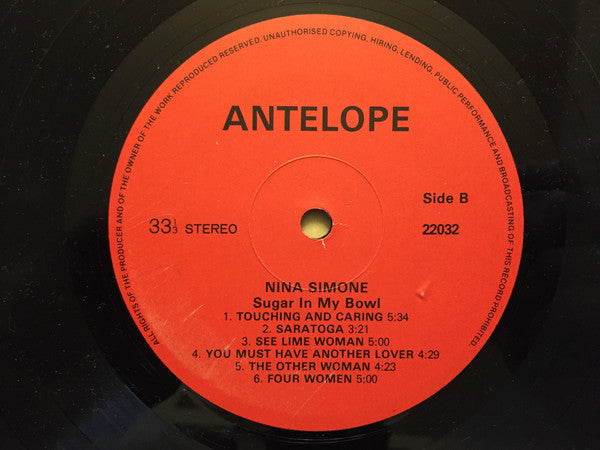 Nina Simone : Sugar In My Bowl (LP, Comp)
