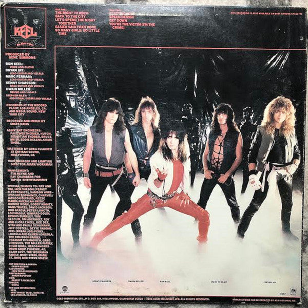 Keel : The Right To Rock (LP, Album, Club)