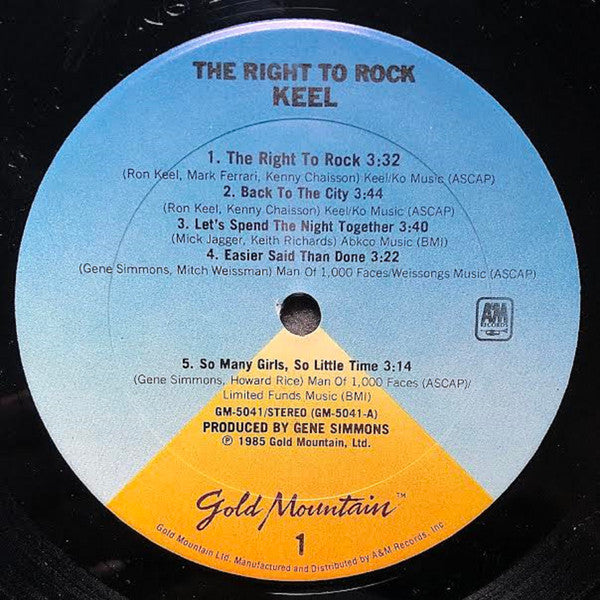 Keel : The Right To Rock (LP, Album, Club)