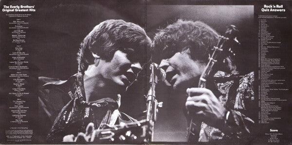 The Everly Brothers* : The Everly Brothers' Original Greatest Hits (2xLP, Comp)