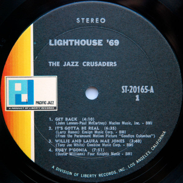 The Jazz Crusaders* : Lighthouse '69 (LP, Album, Res)