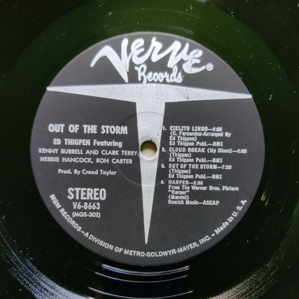 Ed Thigpen : Out Of The Storm (LP, Album)