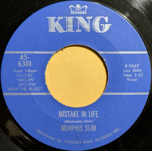 Memphis Slim : Mistake In Life / Messin' Around With The Blues (7", Single)