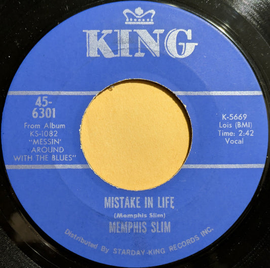 Memphis Slim : Mistake In Life / Messin' Around With The Blues (7", Single)
