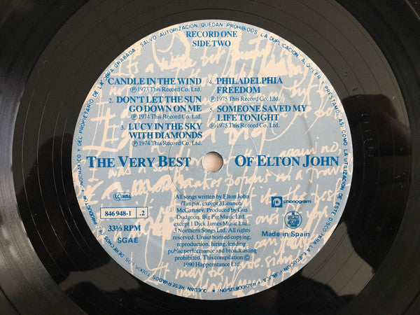 Elton John : The Very Best Of Elton John (2xLP, Comp, Gat)