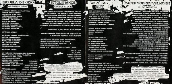 Various : Asturies Hardcore Punk Oi (CD, EP)