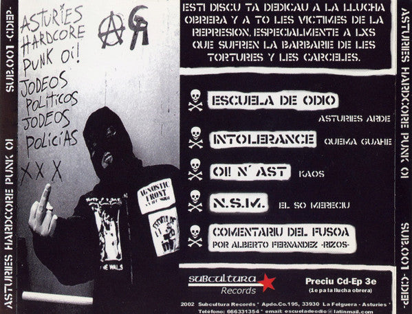 Various : Asturies Hardcore Punk Oi (CD, EP)