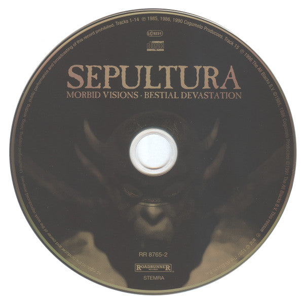Sepultura : Morbid Visions / Bestial Devastation (CD, Comp, RE, RM, Gol)