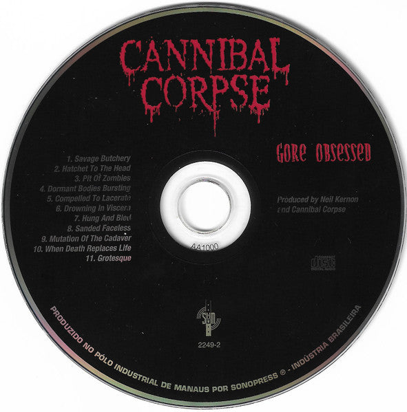 Cannibal Corpse : Gore Obsessed (CD, Album, Sli)