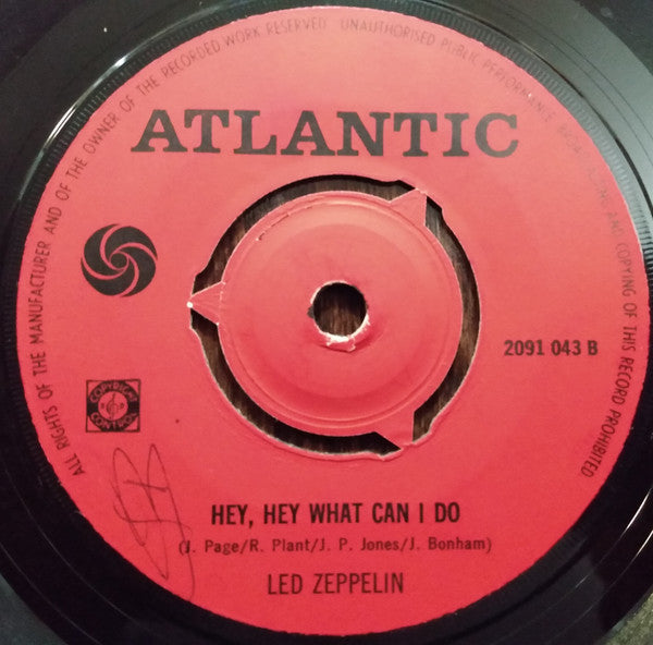 Led Zeppelin : Immigrant Song (7", Single)