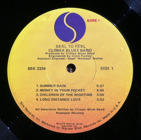 Climax Blues Band : Real To Reel (LP, Album, LA )