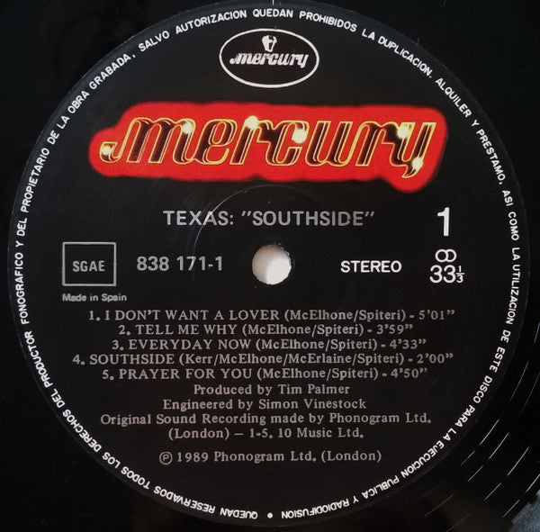 Texas : Southside (LP, Album)