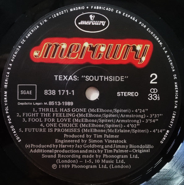 Texas : Southside (LP, Album)