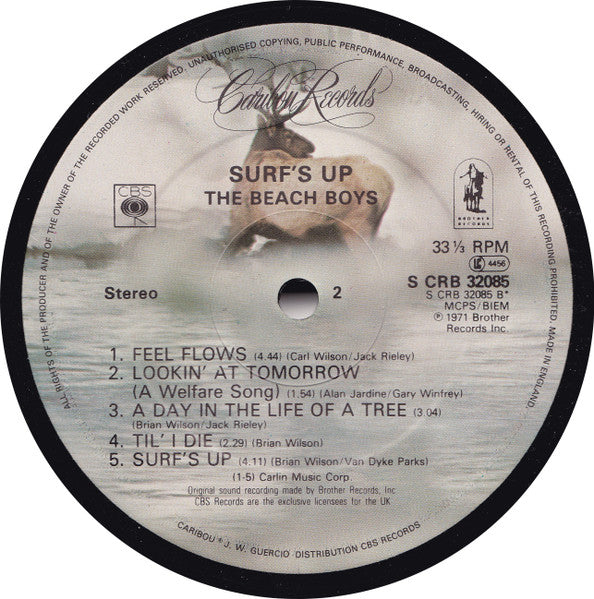 The Beach Boys : Surf's Up (LP, Album, RE)