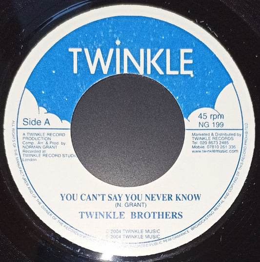 Twinkle Brothers : You Can't Say You Never Know (7")