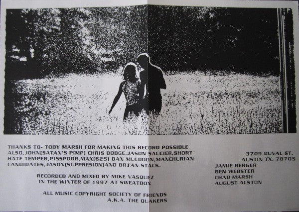 Society Of Friends : A.K.A. The Quakers (7", EP)