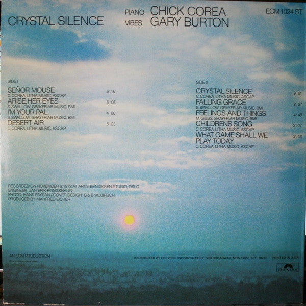 Gary Burton / Chick Corea : Crystal Silence (LP, Album, All)