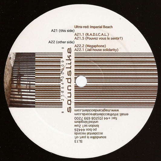Ultra-Red : Imperial Beach (12", EP)
